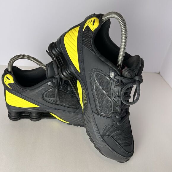 Nike Shox Enigma 9000 Women's Size 8 Running Shoes Black Yellow Athletic Sneaker - Picture 6 of 8